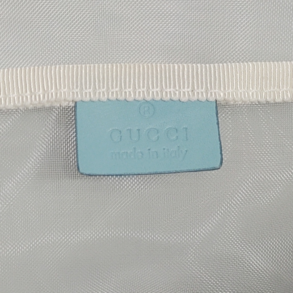 GUCCI Teal Tote with Monogram Design - Picture 5 of 9